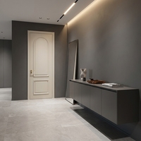 Achat en gros de porte intérieure moderne en bois, résistante aux rayures, finition polymère CPL, porte à panneau plat, fabricant direct, chambre à coucher, hôtel