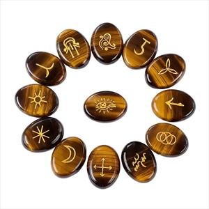 Nuovo Arrivo Set di 13 Rune Ovali in Cristallo <span class=keywords><strong>per</strong></span> Stregoneria, Rune Incise <span class=keywords><strong>per</strong></span> Guarigione, <span class=keywords><strong>Regalo</strong></span> - Product Image 3