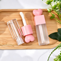 Offre Spéciale – Tubes de brillant à lèvres en forme de cœur de 3,5 ml, 4 ml, 5 ml avec grande brosse applicatrice – Bleu, Violet, Blanc, Rose