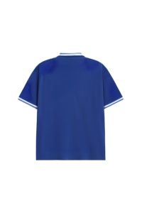 เสื้อเชิ้ตแขนสั้นสีน้ำเงินสำหรับผู้ชาย ผ้าฝ้ายอ๊อกซ์ฟอร์ดสีพื้น สวมใส่สบาย ทรงปกติ ดีไซน์กระดุม ผ้าถัก ระบายอากาศได้ดี - Product Image 2