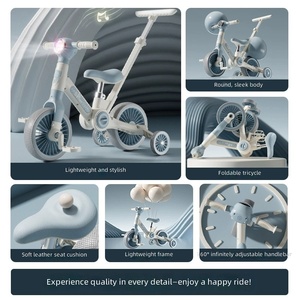 Vélo pour enfants <span class=keywords><strong>3</strong></span>-en-1 en plastique, tricycle élégant, <span class=keywords><strong>draisienne</strong></span> pour les tout-petits âgés de 1 à <span class=keywords><strong>3</strong></span> ans, directement de l'usine - Product Image 5