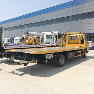 New 1SUZU 700P 4x2 Diesel Manual <b>Flatbed</b> Wrecker Tow <b>Truck</b> 5 Ton Road Rescue Recovery with Winch - Product Image 5