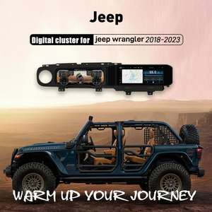 Nueva actualización LCD salpicadero velocímetro grupo Digital para Jeep <span class=keywords><strong>JL</strong></span> JK Wrangler sistema LINUX medidor automático grupo de instrumentos - Product Image 4