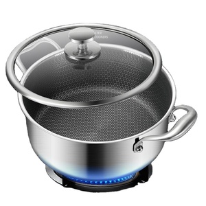 Bộ nồi chảo inox 304 cao cấp kiểu Đức, gồm nồi súp, nồi nấu, chảo, kèm nắp kính - Product Image 4