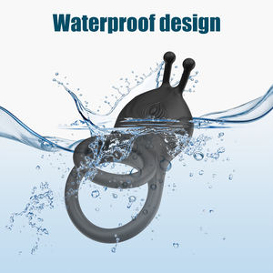 Anneau pénien étanche en silicone souple Jolly Space Conception unique Stimulateur de pénis à forte vibration pour retarder l'éjaculation - Product Image 6