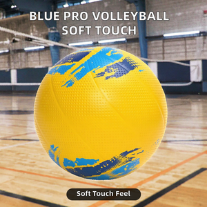 Balón de Voleibol Azul en Oferta, Calidad Profesional, Superfibra, Tacto Suave, Cuero PU, Logotipo Personalizado, Tamaño 5 Molten, OEM para Adultos - Product Image 2