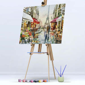 Kit de peinture par numéros DIY <span class=keywords><strong>pour</strong></span> adultes, paysage de Londres et de Paris, 40x50cm, toile acrylique, peinture artistique <span class=keywords><strong>pour</strong></span> la décoration de la maison et du salon - Product Image 1