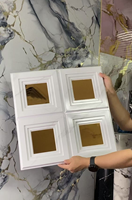 MOI Autocollants de miroir 3D imperméables en PVC de haute qualité Panneaux muraux 3D géométriques modernes pour la décoration murale de plafond intérieur pour la salle de sport
