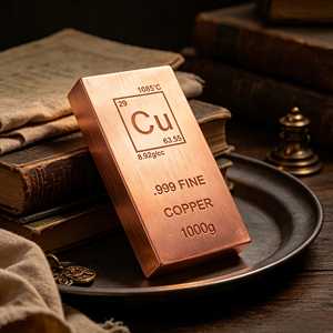 ทองแดงแท่งบริสุทธิ์ 99.9% น้ำหนัก 1000 กรัม สำหรับอุตสาหกรรม - Product Image 4