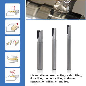 Cnc Công cụ Cắt PCD Flat End Mill 2 Flutes phay Cutter khắc công cụ cho các bộ phận tự động ngành công nghiệp chế biến - Product Image 6