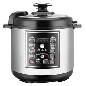 Olla a Presión Eléctrica Multifuncional de Acero Inoxidable con Pantalla LED y Revestimiento Antiadherente, Olla Arrocera para Uso Doméstico y Hotelero de 4.1-6L - Product Image 1