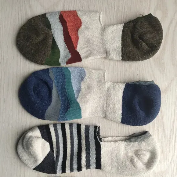 Recycled polyester fashion design casual cotton socks Organic cotton socks Repreve socks