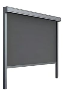 Электрические рулонные шторы для улицы, встроенные, водонепроницаемые, из ткани, класса люкс, современные, для французских окон, с защитой от УФ-излучения - Product Image 1