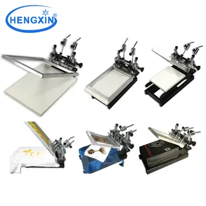 Stencil printing machine 3 direction micro adjust serigraphy machine simple manual printing table for cloth