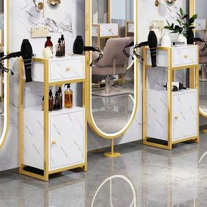 Muebles Modernos para Salón de Belleza en Color Dorado, Carrito de Peluquería de Diseño Simple con Gabinete de Almacenamiento - Product Image 5