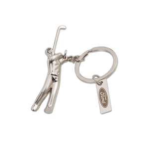 Llavero de hombre de golf de metal altamente pulido, accesorios de suministro al por mayor para bicicleta y Bolsa, exportación mundial - Product Image 1