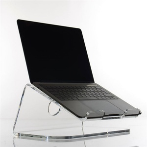 Favor Lucite 3mm Thick Eco-friendly Clear PMMA Laptop Stand Computer Riser with Custom Logo and Candy Model - Product Image 1