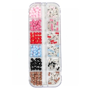 <span class=keywords><strong>Automne</strong></span> français noël japonais <span class=keywords><strong>Nail</strong></span> <span class=keywords><strong>Art</strong></span> 3D bricolage accessoire 12-grille boîte résine arc coeur forme doux été bijoux alliage japonais - Product Image 5