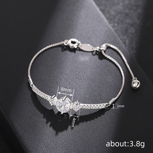 Bracciale a Catena Box per Donne, Regolabile, Elegante, per Uso Quotidiano, Gioiello Chic - Product Image 4