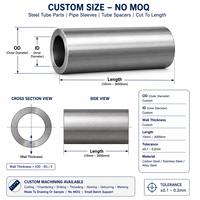 Composant en barre ronde en acier au carbone, chanfreinage et ébavurage personnalisés des extrémités de barres en acier, fabricant OEM sur mesure