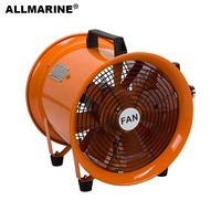 Ventilador Neumático Portátil Antiexplosión ALLMARINE PF-500 de 24 Pulgadas con Características de Seguridad, Alta Capacidad de 3800m3/hora y 2000 RPM