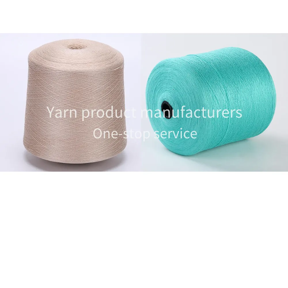 High Quality Dyed Blended Polyester Viscose Rayon Siro Spinning Knitting Yarn for Weaving for Knitting Machine