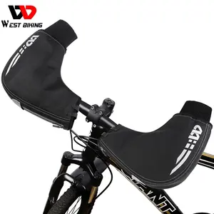WEST BIKING ถุงมือปั่นจักรยานกันน้ำกันลม,ถุงมือให้ความอบอุ่นสำหรับฤดูหนาวถุงมือปั่นจักรยานเสือภูเขา