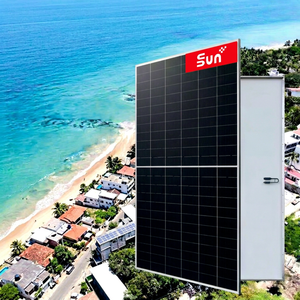 Panel Solar Monocristalino Bifacial Sunplus de 570-590W, Totalmente Negro, 2278x1134mm, Grado A, para Sistemas Fotovoltaicos en Techos - Product Image 1
