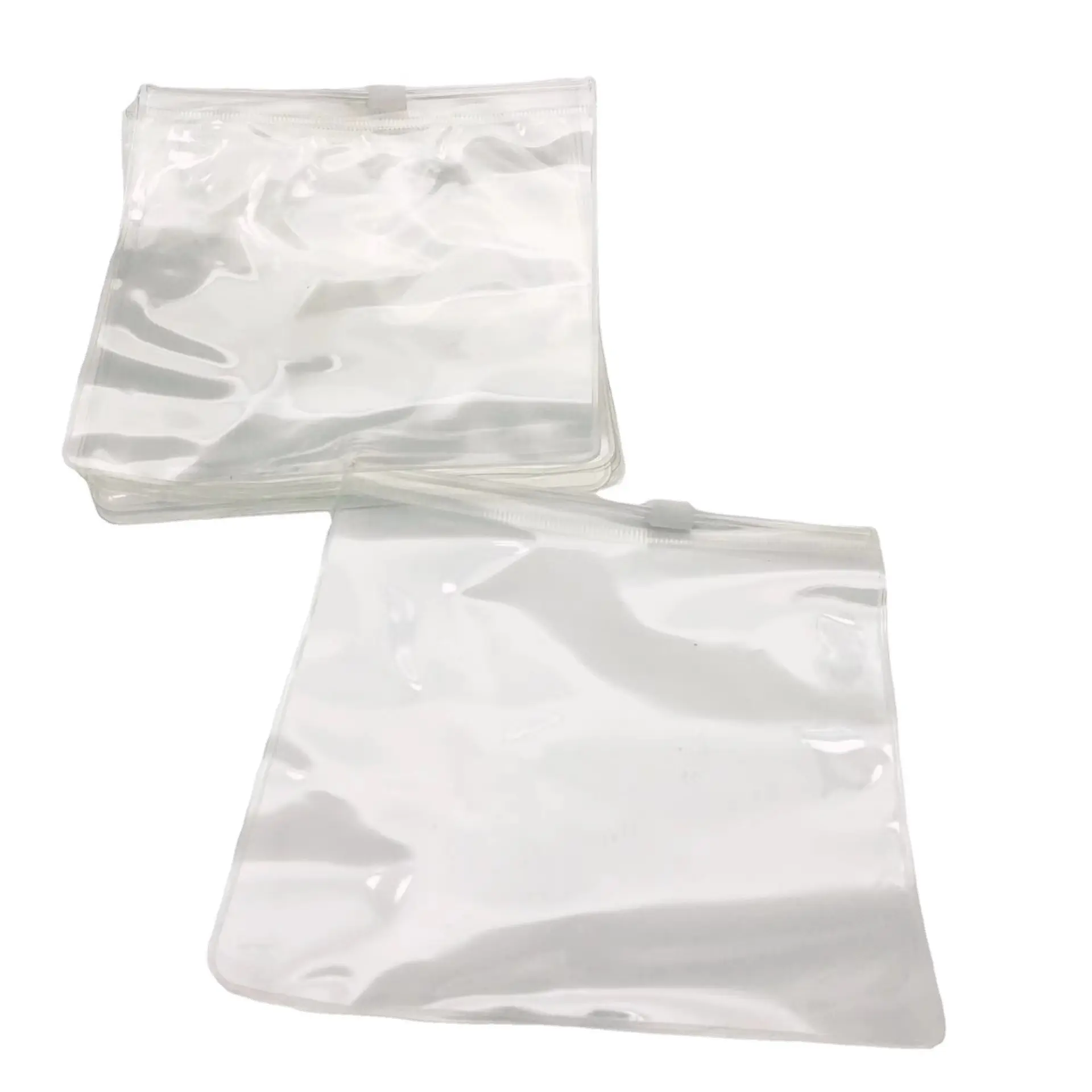 Pacote de PVC com zíper auto-selo, sacos de plástico transparente para armazenar jóias, brincos e anéis, anel anti-oxidação, pacote com pequenos itens reutilizáveis