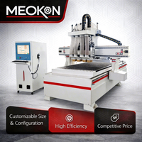 Offre Spéciale : Machine de découpe CNC à 4 broches 1325, routeur CNC quatre processus pour le nesting de MDF, contreplaqué, acrylique et le travail du bois