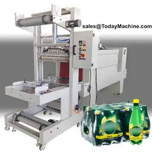 Halbautomatische Mineralwasserflaschen-Schrumpfwellenmaschine mit Hülse Wärmetunnelabschließmaschine