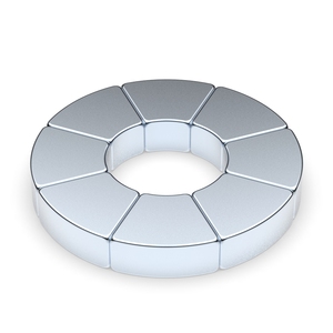 מגנטים N45 N48 N50 למכירה, תצורת אריח קשתית, מספקים ביצועים מגנטיים חזקים, צפיפות שטף מגנטי גבוה, מתכות נדירות - Product Image 2