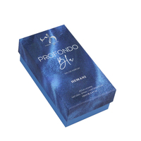 Coffret Cadeau Luxe Moderne Élégant Personnalisé avec Couvercle Amovible et Pochettes pour Documents, 2 Pièces en Carton Rigide avec Lamination Mate