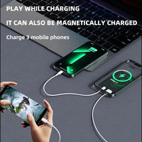 Mini Batterie Externe pour iPhone, Power Bank Magnétique Sans Fil 10000mAh 5000mAh, Chargeur Portable Externe pour iPhone et Android