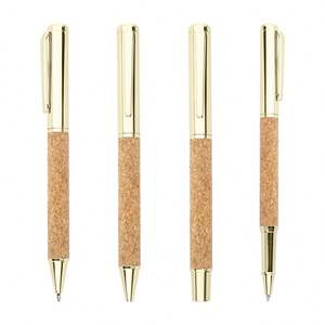 Bolígrafo de Metal Único con Punta de Bola y Empuñadura de Corcho, Bolígrafo de Firma Premium al por Mayor con Logotipo Personalizado Grabado con Láser - Product Image 4