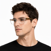 Lunettes carrées professionnelles faites à la main avec rivets, lunettes unisexes en acétate à prix bas, modèle JS 60018