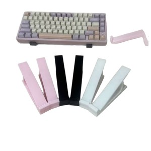 <b>Keyboard</b> <b>Riser</b> Stand Pink Pair For Desktop <b>Keyboard</b> Support Typing Mount Sloped Design - Product Image 3