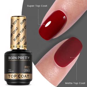 BORN PRETTY PRO 15ml Gel Funcional Para <span class=keywords><strong>Uñas</strong></span> Base Top Coat Base de Goma Esmalte en Gel Sin Limpieza Alto <span class=keywords><strong>Brillo</strong></span> OEM Logo Personalizado Gel Para <span class=keywords><strong>Uñas</strong></span> - Product Image 2