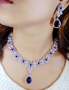 Boda India Mujeres Ad Stone Collar Joyería nupcial Collar tradicional Venta al por mayor Personalizar joyería - Product Image 6