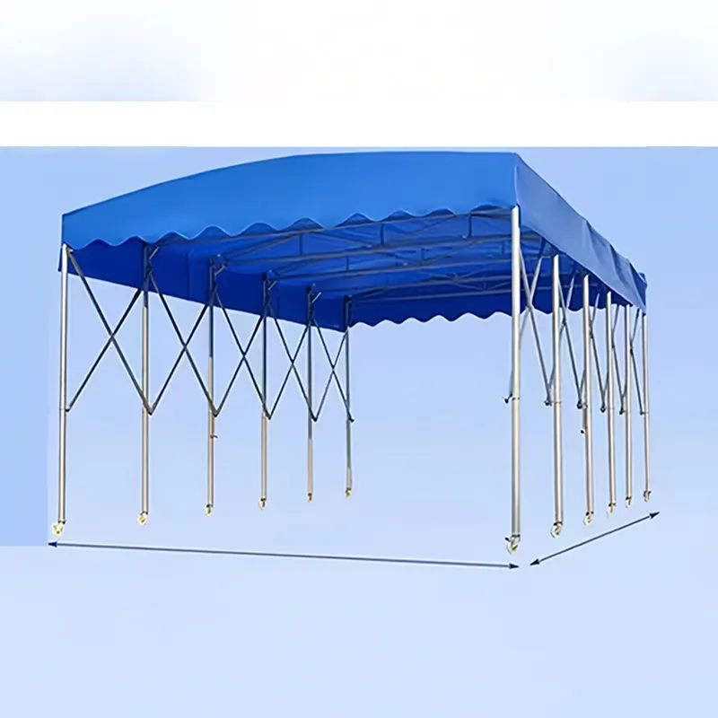 Bán Buôn Hot Bán Đẩy Và Kéo Gấp Nhà Để Xe Carport Di Chuyển Bãi Đậu Xe Kho Lều Không Thấm Nước Rửa Xe Lều