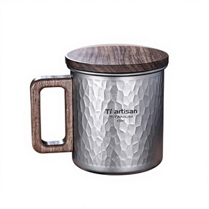 Titanium Craftsman – Récipient de stockage en titane pur, silencieux, portable, design vintage, pour usage extérieur et domestique, pour eau, thé et café - Product Image 1
