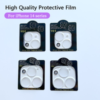 Protection d'objectif d'appareil photo en verre trempé ultra-fin 3D HD transparent de haute qualité, dureté 9H, anti-rayures pour téléphone portable (vente en gros)
