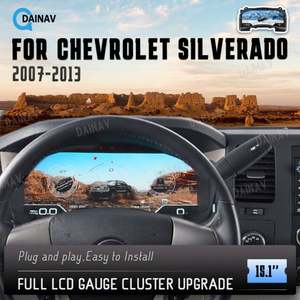 Tableau de bord numérique pour Chevrolet GMC Series Silverado 2007-2013, écran LCD de 15,1 pouces, mise à niveau du tableau de bord, système Linux - Product Image 2