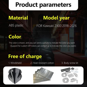 Kit de Carenado Personalizado para Motocicleta <span class=keywords><strong>Kawasaki</strong></span> <span class=keywords><strong>Z400</strong></span> 2018-2026 Z 400 2025 2024 2023, Inyección ABS, ZR400-101a - Product Image 2