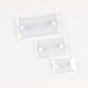 2025 New Arrival Rectangle Transparent PVC Unisex <b>Key</b> Wallet Case Chain <b>Ring</b> Multi-functional Durable Eco-Friendly Coin Purse - Product Image 5