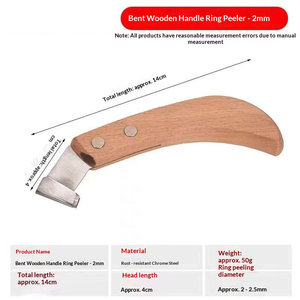 Multi-purpose Manual Ring-barking Knife Rot Disease Scraping Tree Bark Scraper Shovel Planing Peel Sharpened Both Ends - Product Image 2