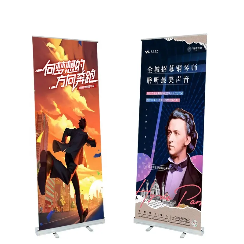 Großhandel Roll-up Banner 80x200 tragbare benutzer definierte stehende Banner Display Premium einziehbare Banner Stand