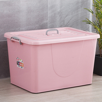 6,5 litres - 156 litres, couleurs unies et transparentes, bacs de rangement en plastique, organisation de la maison, boîtes de rangement, 13 tailles