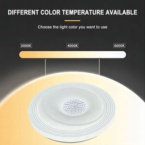 Lámpara de Techo Redonda de Cristal Blanca Moderna Nórdica de 450 mm, LED Regulable con Control Remoto, para Sala de Estar, Dormitorio, con Certificación CE, EMC y LVD - Product Image 4