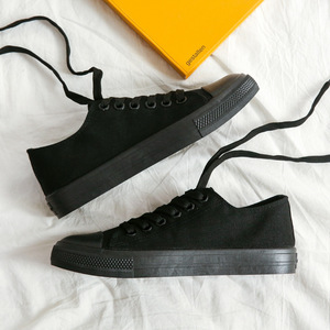 Mùa Thu Mùa Xuân Người Đàn Ông Mới Của Hàn Quốc Phiên Bản <span class=keywords><strong>Canvas</strong></span> Low-Top Sneakers Hợp Thời Trang Trắng Ren-Up Giày Đa Năng Sinh Viên Phiên Bản-Bán Buôn - Product Image 2